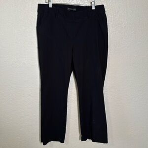 Rekucci Women's 16WP Black Pants Pull On‎ Stretchy Bootcut Tummy Panel